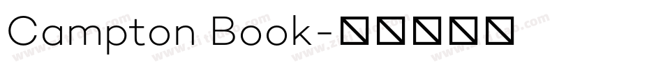 Campton Book字体转换